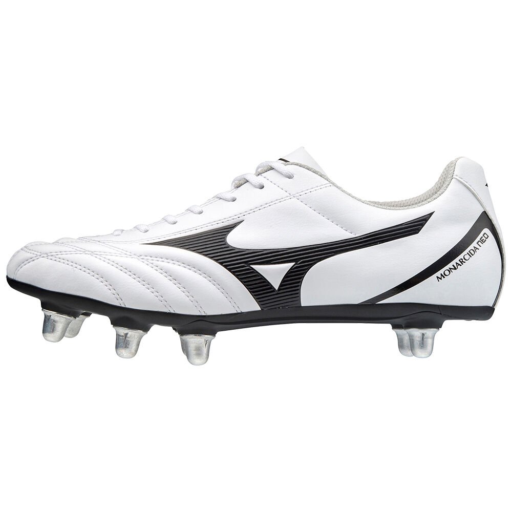 Mizuno Women's Monarcida Neo Rugby SI Rugby Boots White/Black/Red (R1GA207009-PNX)